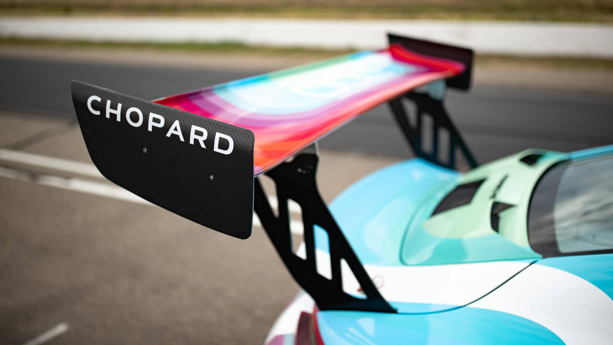 Porsche 911 GT2 RS Clubsport art car at Pikes Peak